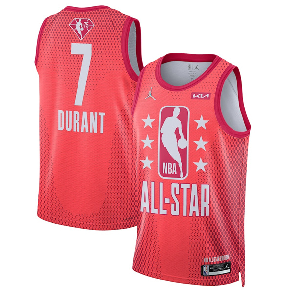 Men's 2022 All-Star #7 Kevin Durant Maroon Stitched Basketball Jersey Men's 2022 All-Star #7 Kevin Durant Maroon Stitched Basketball Jersey